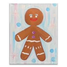 Long ago there lived an old couple. Online Painting Class Gingerbread Man Virtual Paint At Home Event