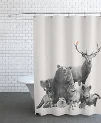 Bird And Forest Animals Sarah Buhler Duschvorhang Duschvorhang Dusche Wohnaccessoires