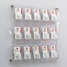 5 out of 5 stars. Wall Mounted Business Card Holder Panel Business Card Holders Landscape Portrait Wall Mounted Desktop Largest Ranges