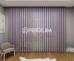 Dikey tül perde modelleri kullanışlı ve kolay temizliği olması açısından sık tercih edilmektedir. Soluk Kahverengi Dikey Tul Perde Perdejim Com