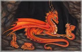 Orange Mother Dragon Drawing Jpg 684 435 Baby Dragon Tattoos Baby Dragon Dragon Drawing