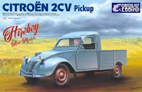 1 24 Citroen 2cv Pickup Ebr 25004 Ebbro Citroen 2cv Citroen Plastic Model Kits