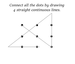 The lines' thickness can't help with the puzzle; Connect The Dots Puzzle Solution Puzzles Math Easy Solutions