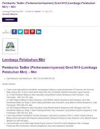 Pembantu tadbir (perkeranian/operasi) gred n19 (jabatan perkhidmatan awam dan kementerian kesihatan malaysia serta di pelbagai format peperiksaan online pembantu tadbir (perkeranian/operasi) gred n19. Oil Gas Vacancies Pembantu Tadbir Perkeranian Operasi Gred N19 Lembaga Pelabuhan Miri Miri