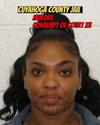 CUYAHOGA COUNTY JAIL: MURDER AND CONTEMPT OF COURT CHARGES AGAINST DYMOND  VADEN