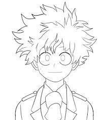 A page for describing characters: My Hero Academia Coloring Pages Artofit