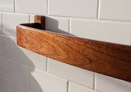 24 Walnut Towel Bar Bentwood Bath Rack Towel Rack Etsy Wood Towel Bar Towel Bar Bath Rack