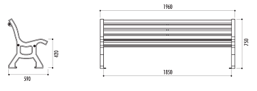 Banc Public En Bois Et Fonte Banc De Jardin En Fonte Et Lattes Banc Public Bastide Dmc Direct