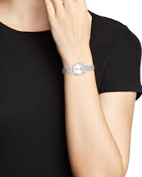Tissot lovely ladies diamond watch. Tissot Lovely Square Diamond Mesh Bracelet Watch In White Silver Metallic Lyst