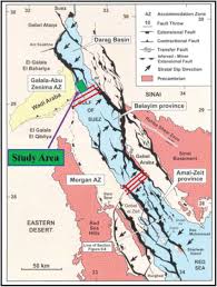 Tectonic Map Of The Gulf Of Suez Showing The Three Dip