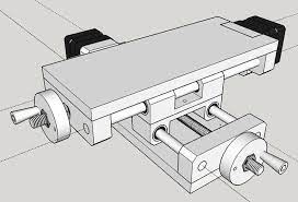 Linear Slide Xy Table For Building Small Plotters Cnc Mills Pcb Mills Or 3d Printers I Made This Low Cost Ferramentas Caseiras Torno Mecanico Projetos Cnc