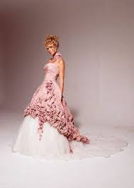 Wedding Dress Ian Stuart Pompadour Juxtapost Com Pink Wedding Gowns Funky Wedding Dresses Formal Dresses For Weddings