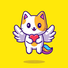 Hd wallpapers and background images. Free Vector Cute Cat Unicorn Holding Heart Cartoon Icon Illustration