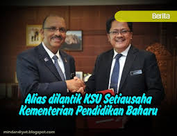 Penasihat pendidikan dan latihan di tokyo, jepun dan london, united kingdom. Alias Dilantik Ksu Setiausaha Kementerian Pendidikan Baharu Minda Rakyat