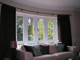 A curtain rod such as this not only changes the overall impact of your curtains or drapes, it enhances your entire room?s decor. Garden Trellis Screening Garden Fence Panels Gates Bow Window Treatment Ideas