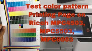 Contains color profiler v4 software and es spectrophotometer by choosing this option, the bu bridge unit will be mpd4503 to your configuration. How Do I Check Test Color Pattern Printing Pages On Ricoh Mpc4503 Mpc5503 Mpc6003 Youtube
