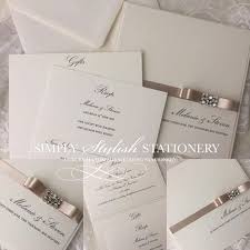 Fully Personalised Classic Invitation Set Handmade Wedding Invite Handmade Wedding Invitations Personalised Wedding Invitations