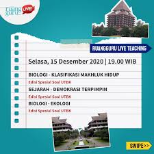 Tunggu versi yang soshum juga ya. Ruangguru Jadwal Live Teaching Spesial Soal Soal Utbk Facebook