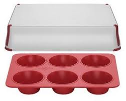 Bake Porter 6 Cup Jumbo Muffin Pan With Serving Cover Red By Bake Porter 29 99 100 Melamine Lid 100 Silicone Jumbo Muffin Pans Jumbo Muffins Muffin Pan