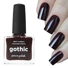 Enjoy a pop color with purple nail polish. Gothic Nail Polish Dark Red Nail Polish Picture Polish