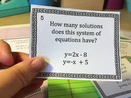 (i) multiply the given equation by suitable constant so as to (iv) substitute the value found in any one the given equations. 15 Systems Of Equations Activities For Your Classroom Idea Galaxy