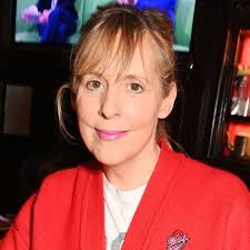 Mel Giedroyc leans into fashion's new favourite colour