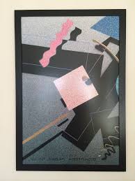 Clint Eager Print 61x91cm Frame Abstract Wall Art Classic 80 S Wall Art Abstract Wall Art 1980s Art Wall Art