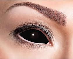 Image result for black sclera contacts