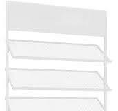 Floor Standing Ceramic Tile Display Rack - 5-layer Standing Floor Tile  Sample Holder for Display Bulk - Tilting Design Wooden Floor Storage Stand  - ...