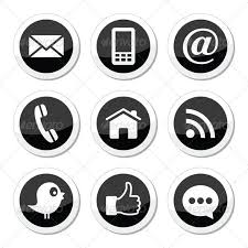 Black And White Contacts Icon Social Media Round Icons Social Media Buttons Social Media Small Business Logo