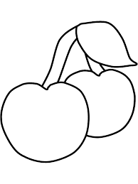 Also you can color the fruits online here. Cherry Coloring Pages Fruits Food Cherries3 Printable 2021 159 Coloring4free Coloring4free Com