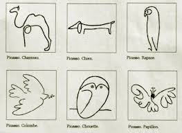 Bild moderne kunst ohne rahmen und gedehnten: Pin Von So Li Auf ×¡ Kunst Picasso Blumen Strichzeichnungen Tiere Zeichnen