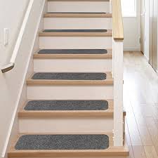 Vinyl stair treads are a durable alternative to traditional wood, concrete or tile stair treads in commercial and industrial spaces. 13 Stair Treads Non Slip Carpet Pads Easy Tape Installation Rubber Backing