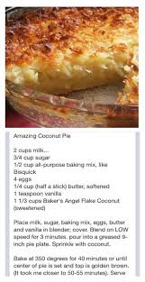 Bisquick Coconut Custard Pie This Is Like A Custard Pie With No Crust And Toasted Coconut On Top Delicious Coconut Recipes Dessert Recipes Delicious Pies