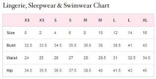 78 Actual Victoria Secrets Swimwear Size Chart