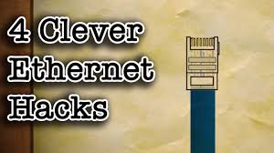 An ethernet cable resembles a traditional phone cable but is larger and has more wires. 4 Clever Ethernet Cable Hacks Youtube