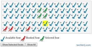 Seat Reservation With Jquery Techbrij