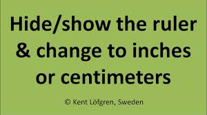 The best way to format your documents and ensure preciseness is to use the ruler in word. Hide Show The Ruler Change To Inches Centimeters In Word Youtube