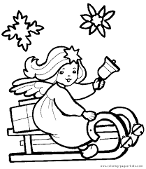 You can print or color them online at getdrawings.com for absolutely free. Christmas Angel On A Sleigh Color Page Christmas Coloring Pages