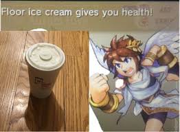 Well It S A Floor Frosty From Wendy S But Whatever With Images Kid Icarus Uprising Kid Icarus Icarus Game