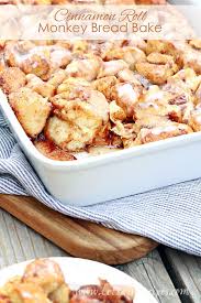 Cinnamon Roll Monkey Bread Bake Recipe In 2020 Cinnamon Roll Monkey Bread Monkey Bread Breakfast Recipes Easy