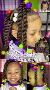 How to Crochet The Big Twist in Lil Kids Ponytails