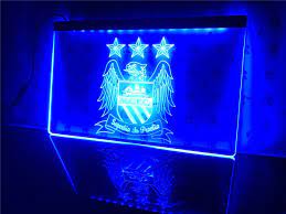 Manchester City Football Club Led Neon Sign Manchester City Football Club Neon Lighting Neon