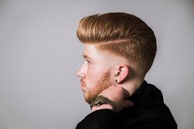 Copper Pompadour Men S Hair Style Fade Taper Skinfade Blend Pompadour Men Hair And Beard Styles Modern Pompadour
