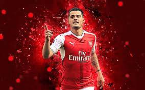 Arsenal wallpapers hd this app is made for fans. 4k Granit Xhaka Abstract Art Football Stars Arsenal Arsenal 3840x2400 Download Hd Wallpaper Wallpapertip