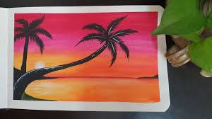 In fact, it can sometimes be even more challenging to turn a simple subject into an interesting painting than it is for a complex. Easy Sunrise Painting Watercolor Sunrise Landscapes Easy Tutorial For Kids And Beginners Youtube