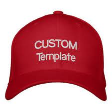 Custom Embroidered Baseball Cap Blank Template Zazzle Com Embroidered Baseball Caps Custom Personalized Gifts Embroidery Materials