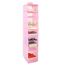 The detachable hooks store hanging items underneath and can be customized on the unit to meet your needs. Home Hanging Clothes Storage Box Hanging Shelves Closet Cubby Sweater Handbag Organizer Hanging Organizers Aliexpress