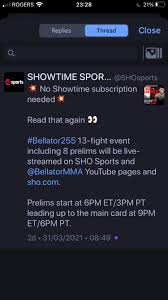 Maybe you would like to learn more about one of these? Bellator 255 Main Card To Air Free On Bellator Showtimes Yt Channel Mma