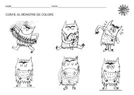 Monstruos De Colores Para Colorear